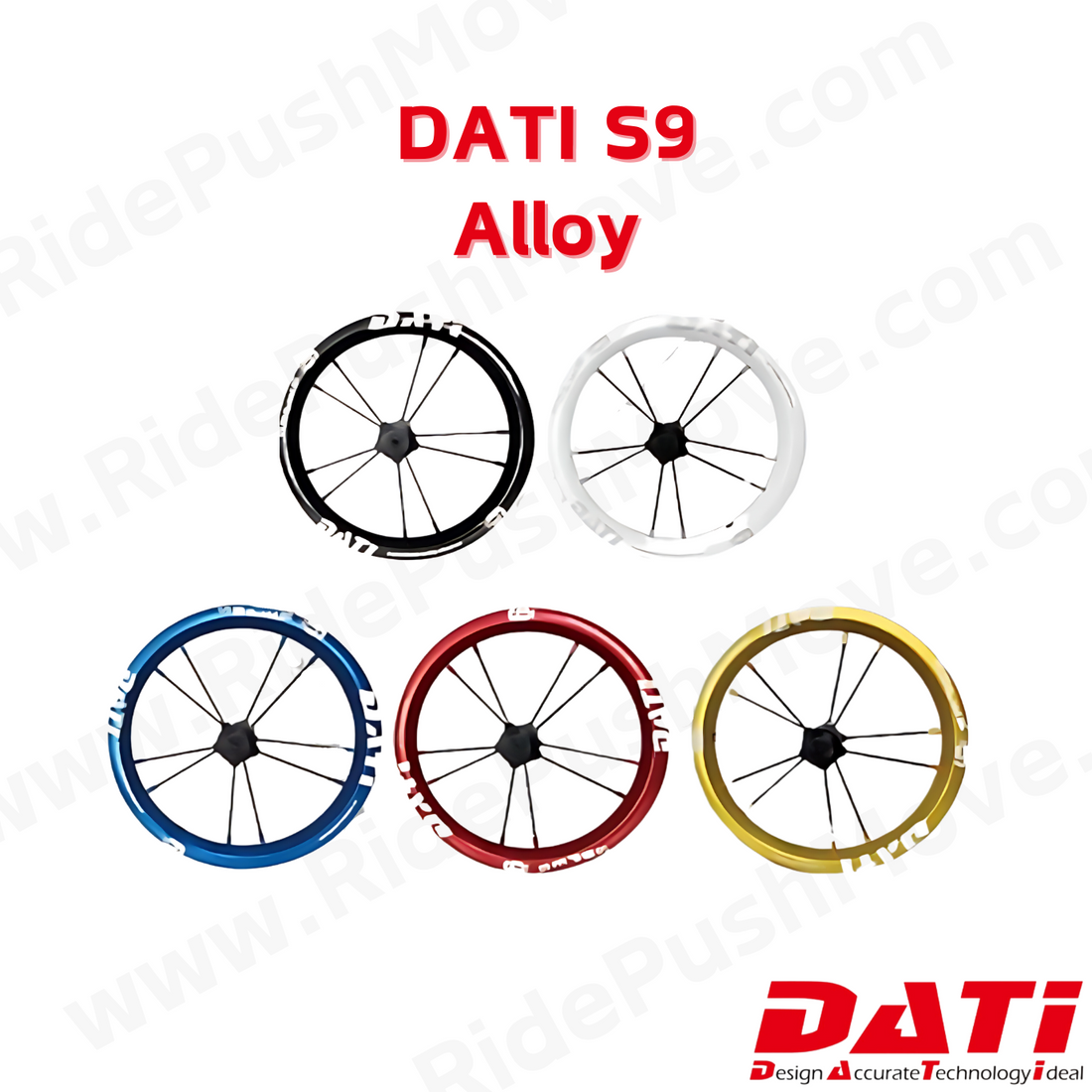 DATI S9 Aluminium Alloy Wheelset (Pair) – Ride Push Move